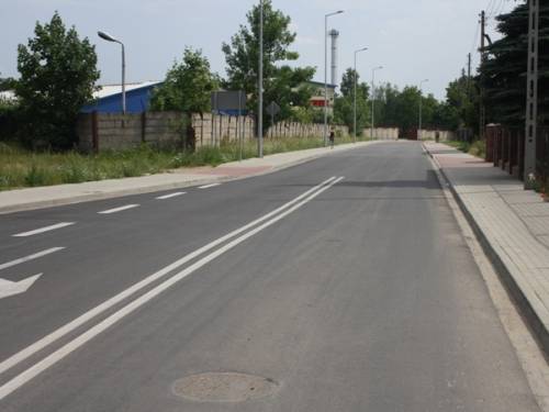 Ulica Modrzejowska po remoncie